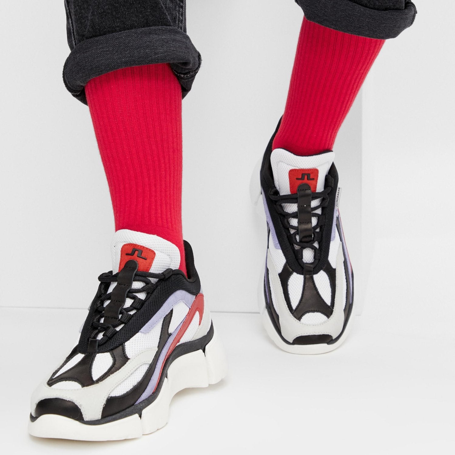 2 Paar Red Retro Socken - Natural Vibes Clothing