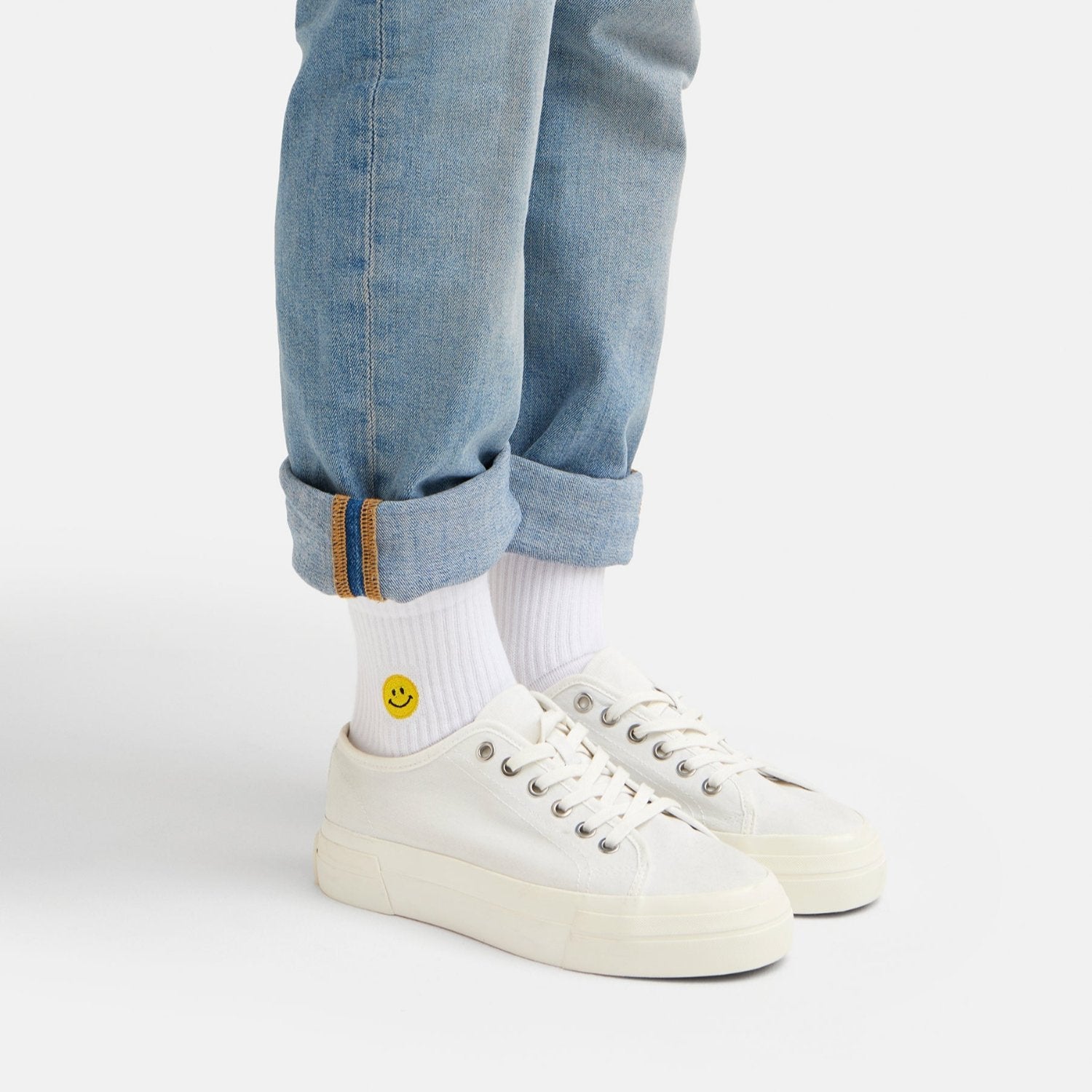 2 - Pack Smile Sneaker - Socken (1 x Smiley, 1 x Sporty Smile) - Natural Vibes Clothing