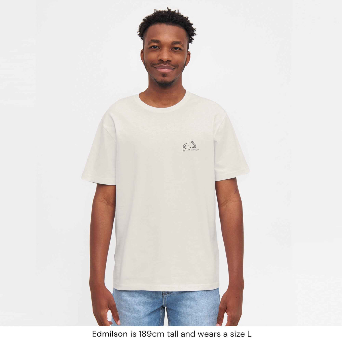 Natural Vibes T-Shirt Cat Nap weiß