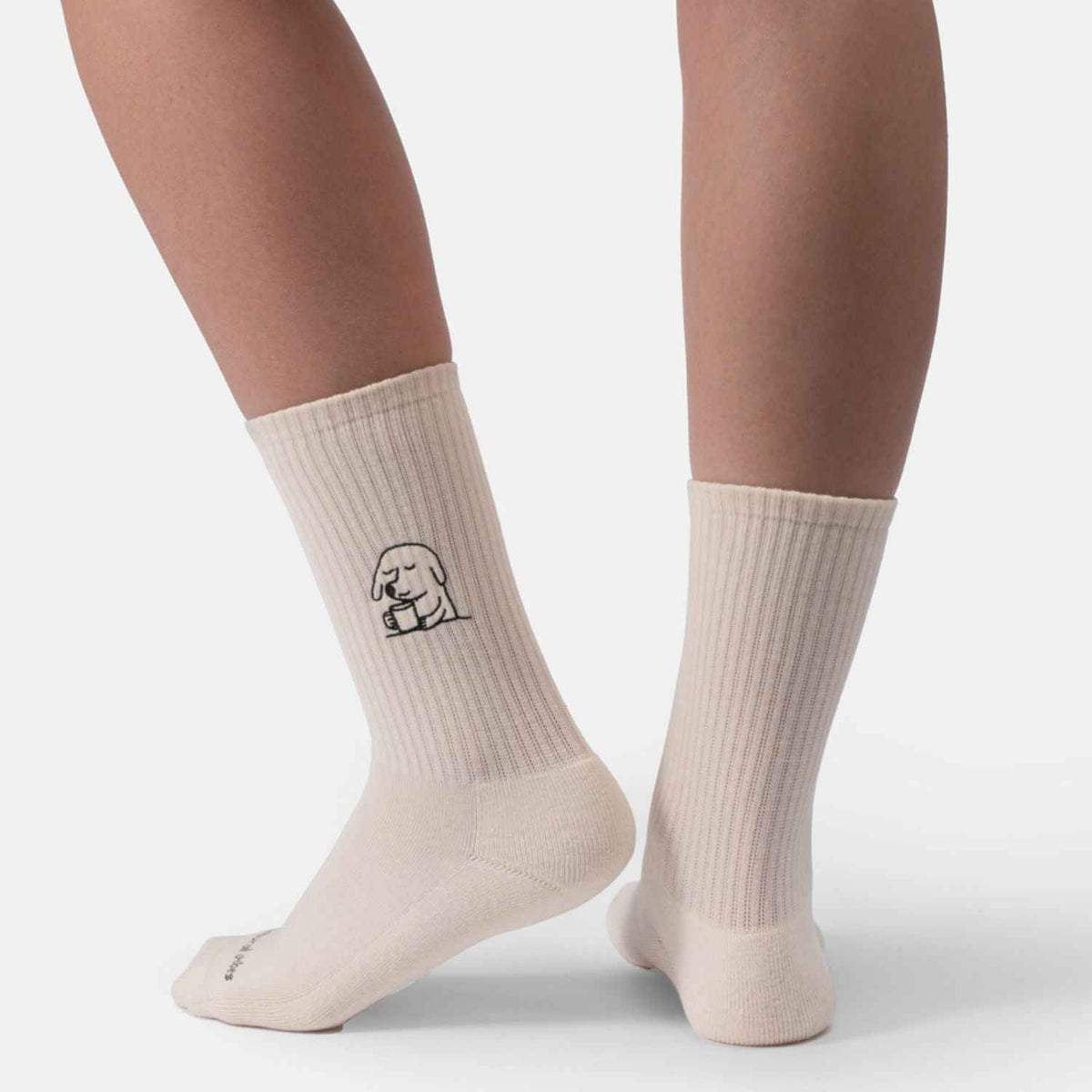 Dog with Cup Tennissocken