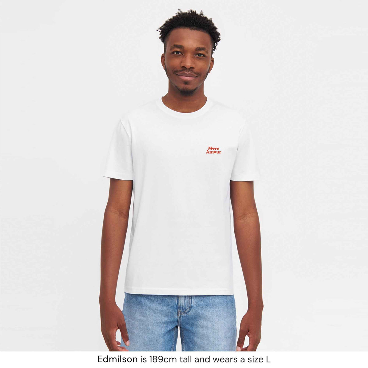Natural Vibes T-Shirt More Amour weiß