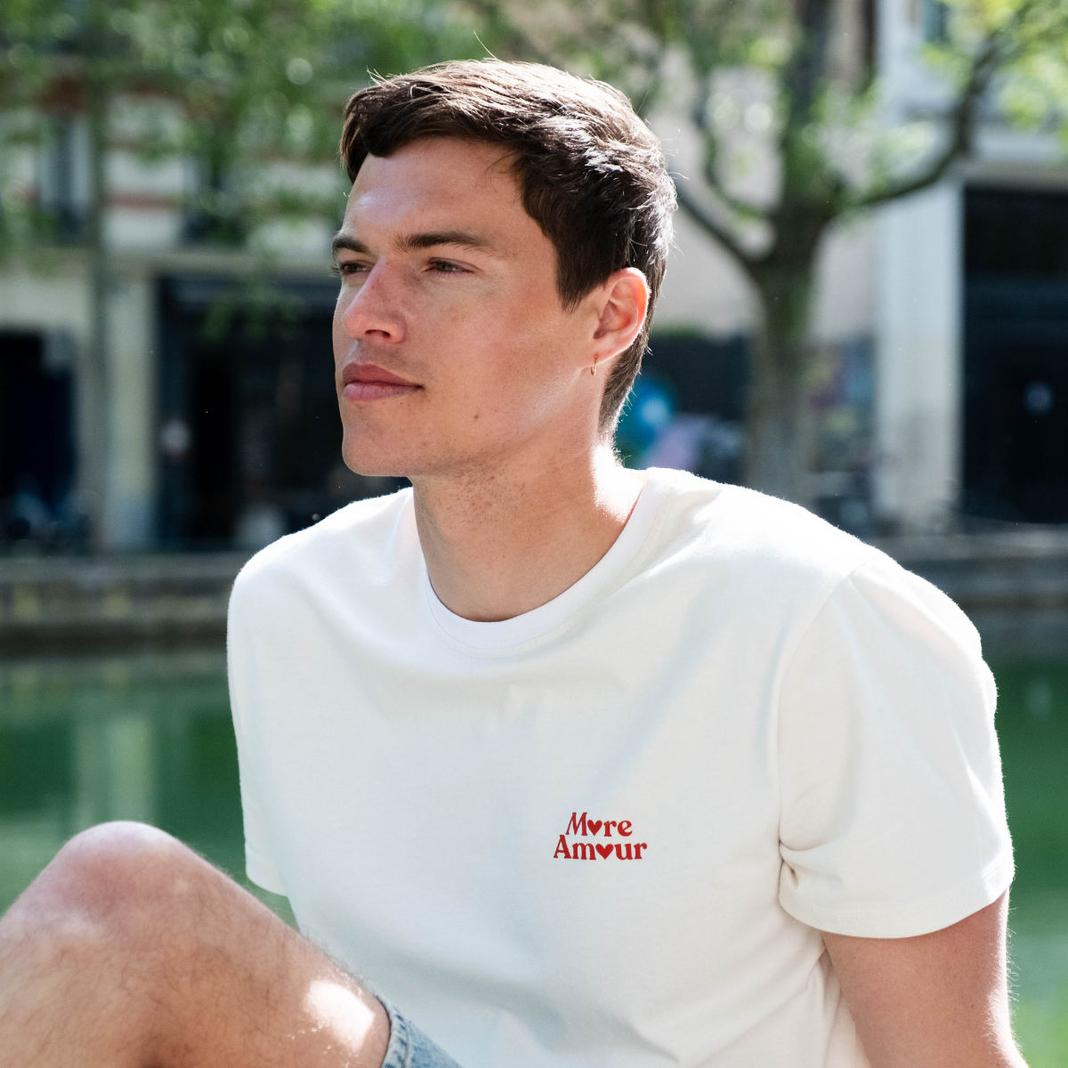 Natural Vibes T-Shirt More Amour weiß