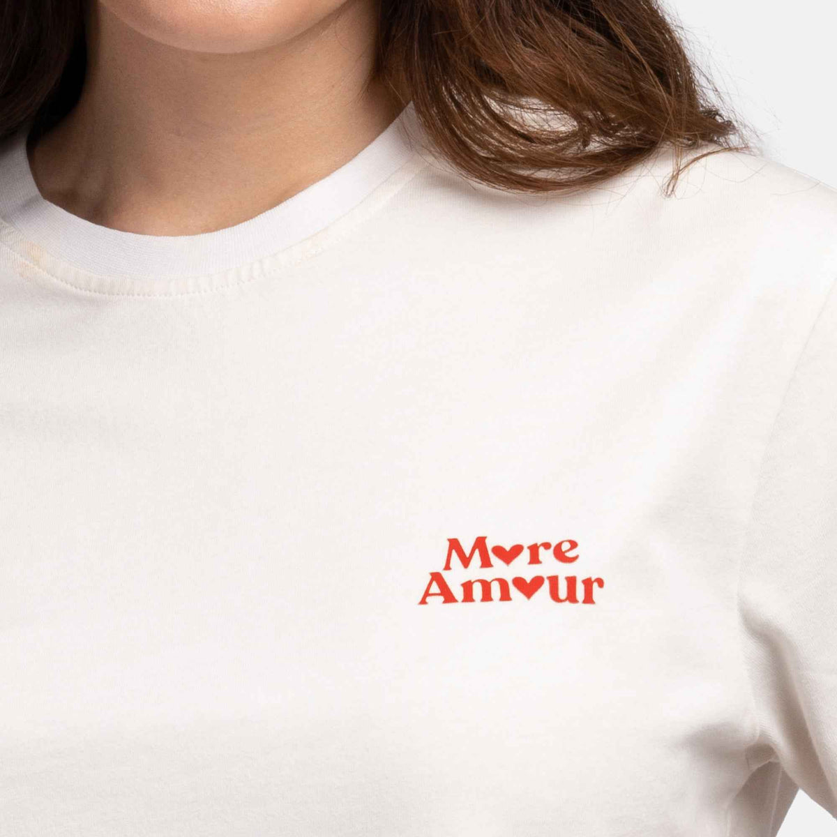 Natural Vibes T-Shirt More Amour weiß