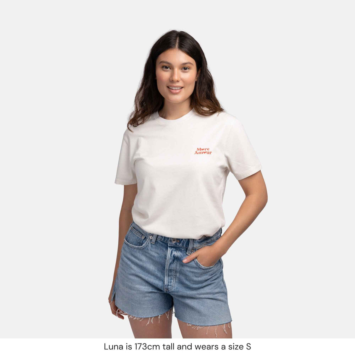Natural Vibes T-Shirt More Amour weiß