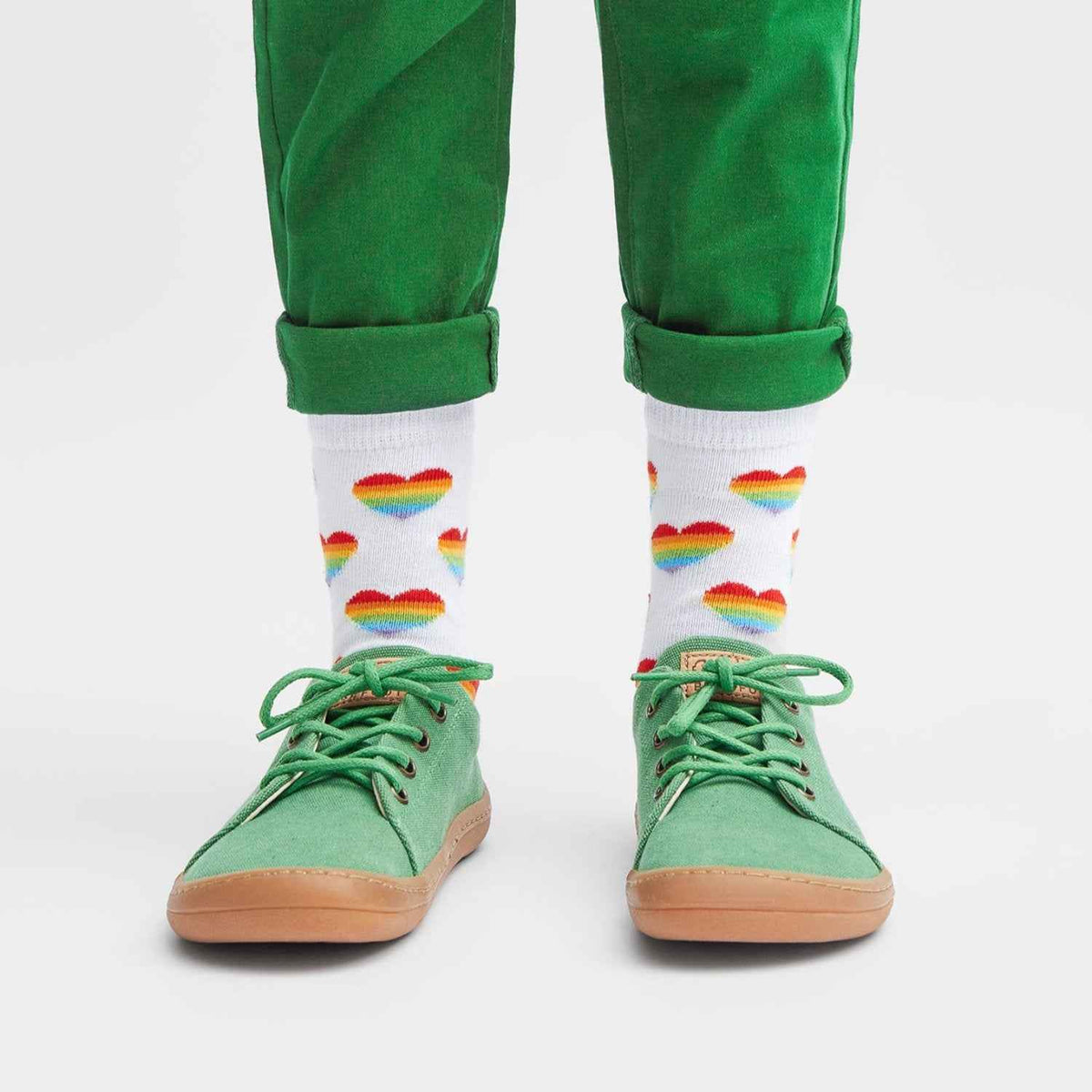 Rainbow heart Kindersocken