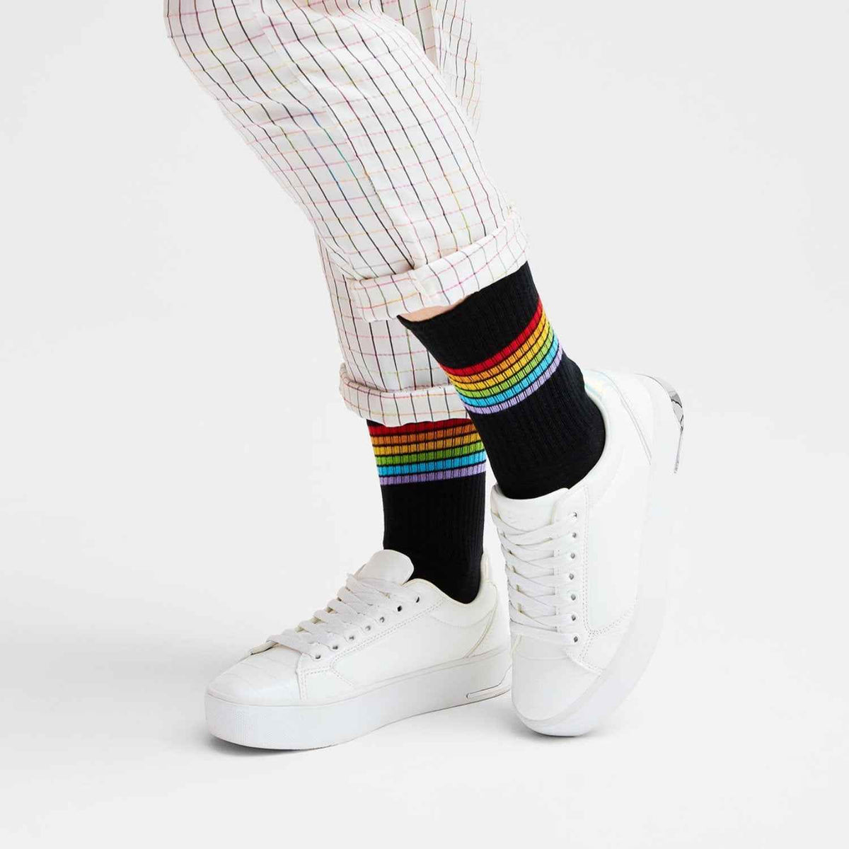 Rainbow Tennissocken schwarz