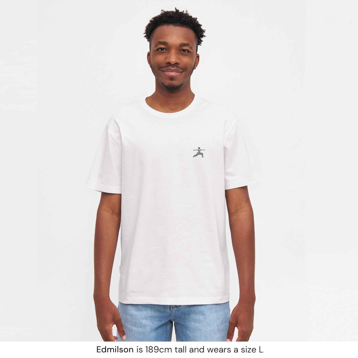 Natural Vibes T-Shirt Yoga weiß