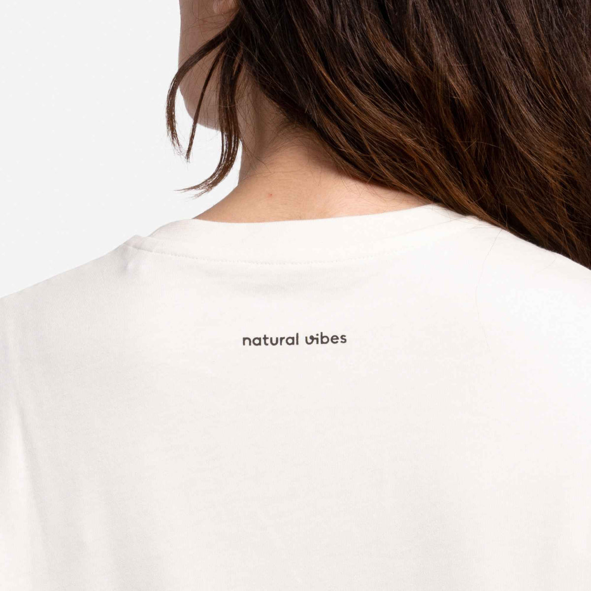 Natural Vibes T-Shirt Yoga weiß