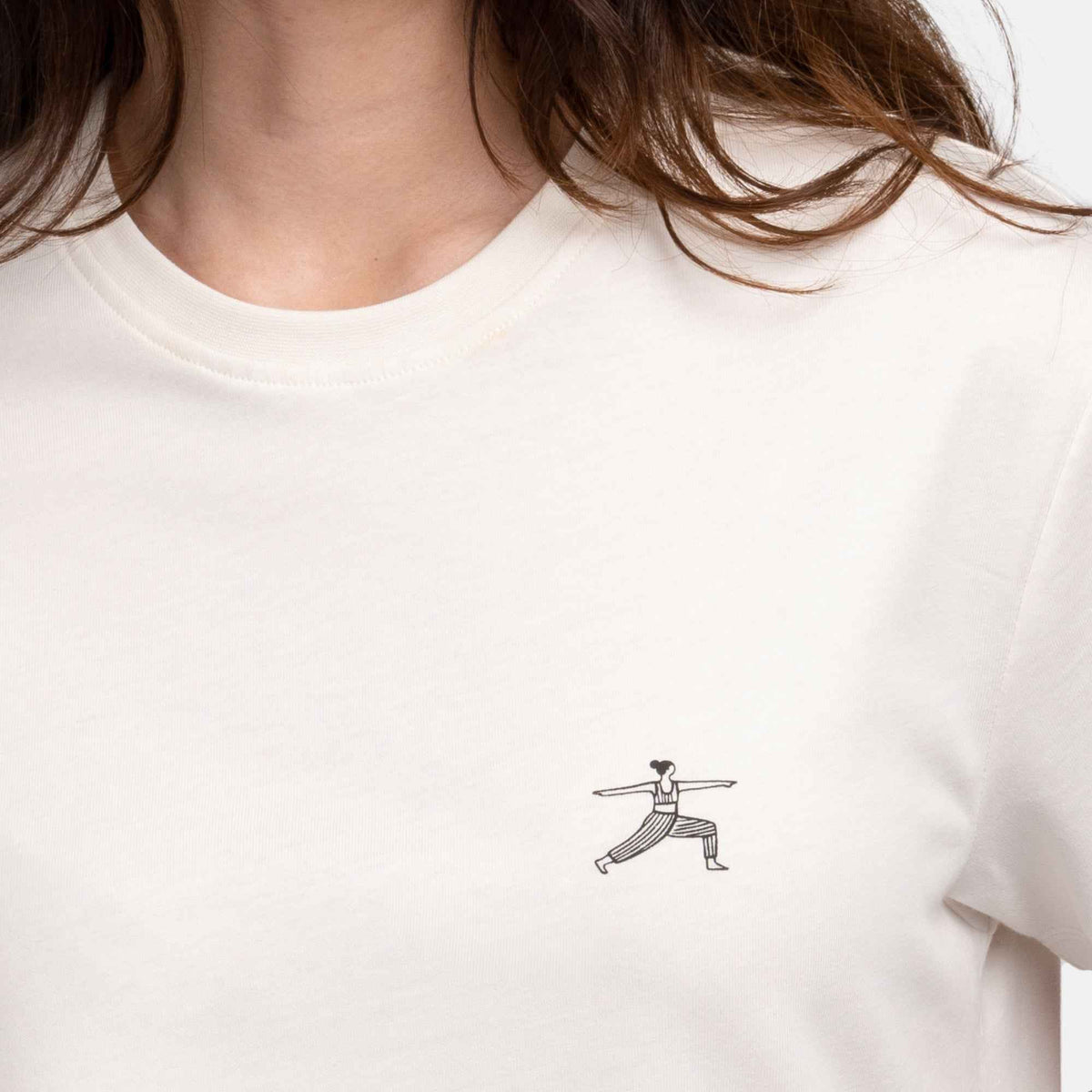 Natural Vibes T-Shirt Yoga weiß