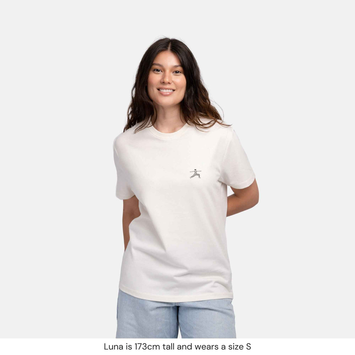 Natural Vibes T-Shirt Yoga weiß