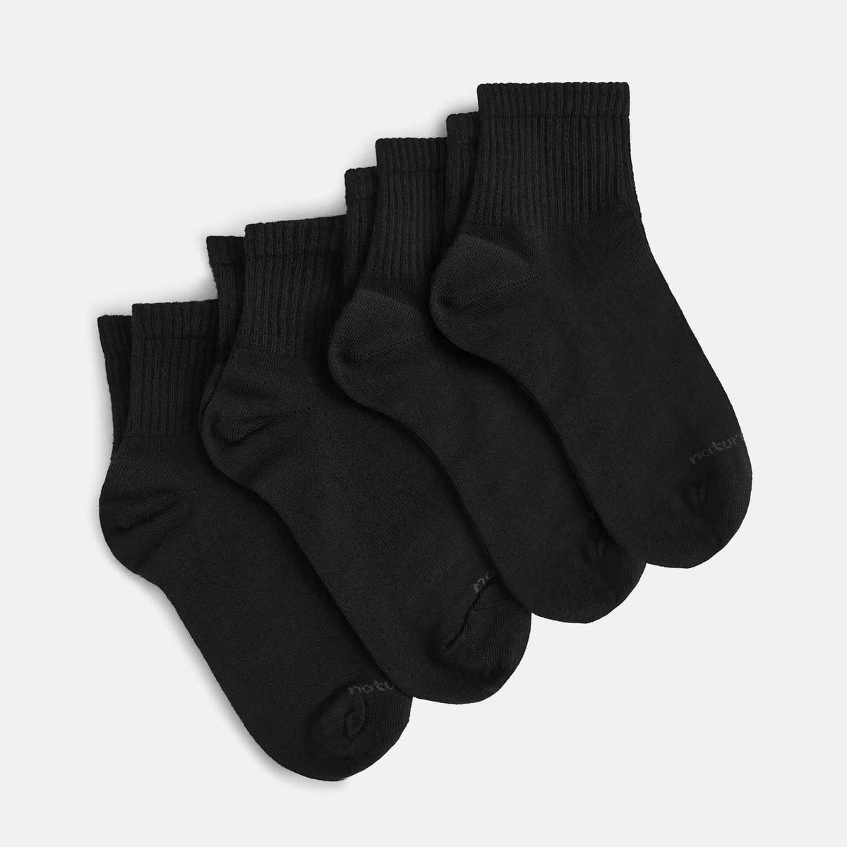 Schwarze & Weiße Sneaker Socken (Basics 4er Pack)