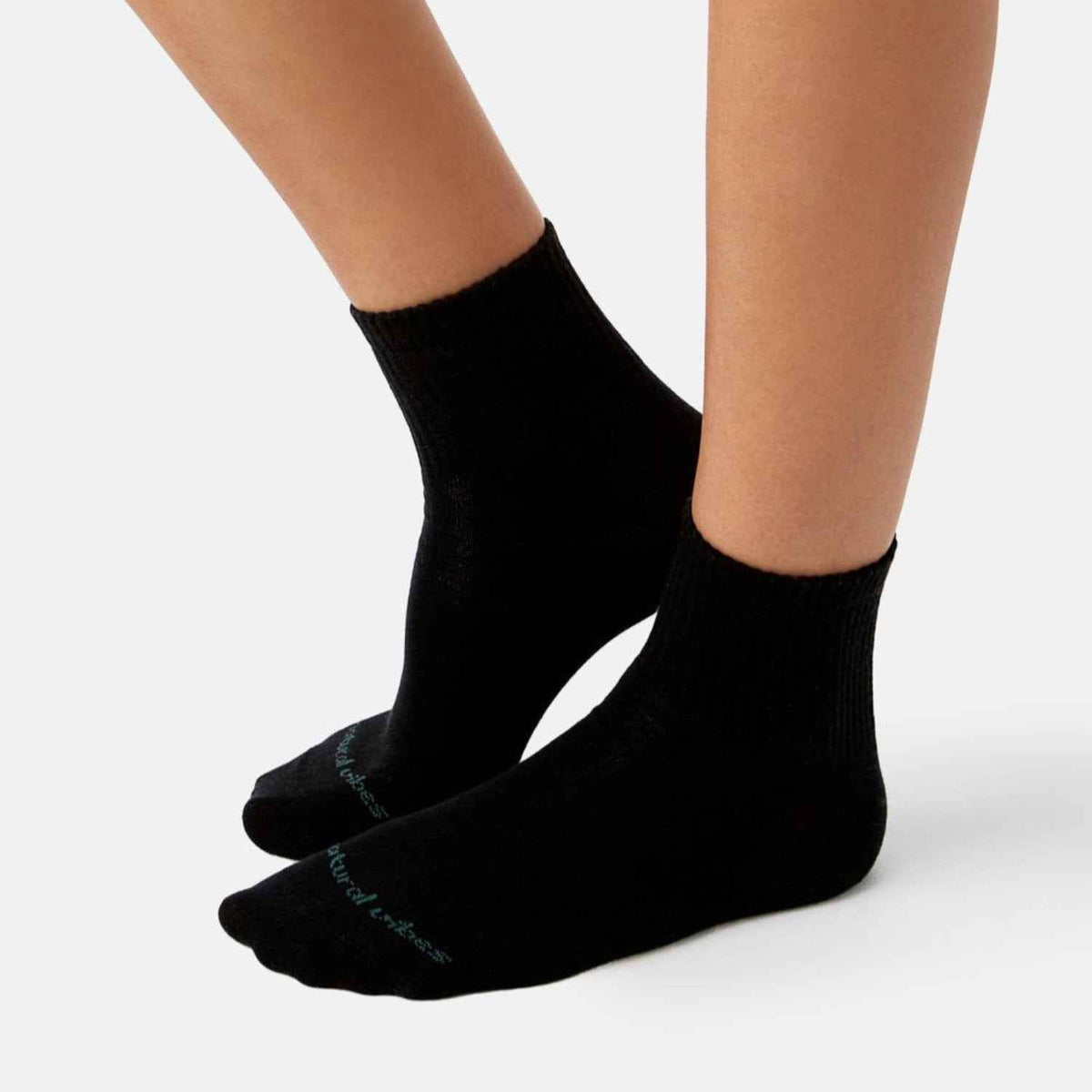 Schwarze & Weiße Sneaker Socken (Basics 4er Pack)