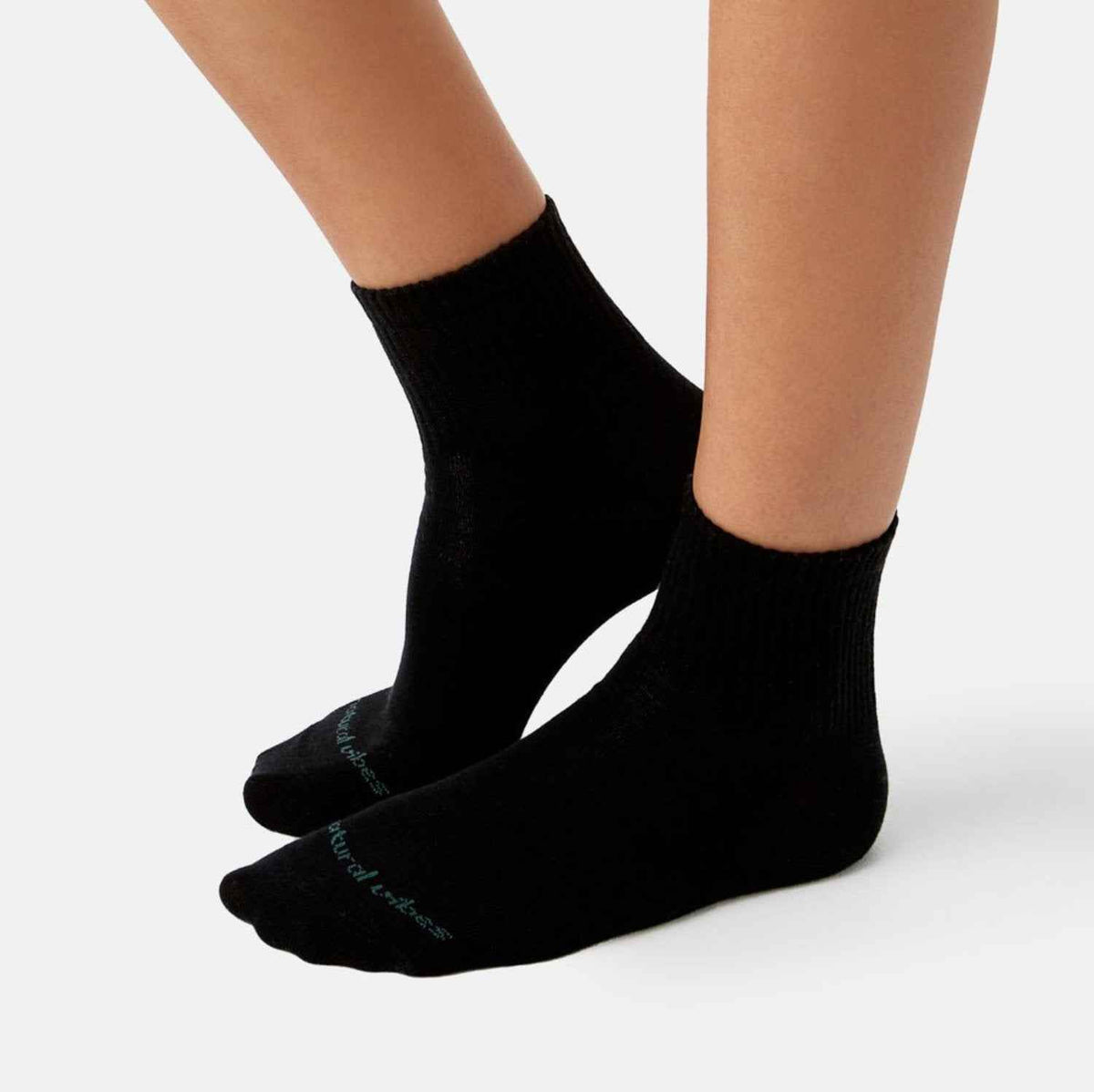 Schwarze & Weiße Sneaker Socken (Basics 4er Pack)