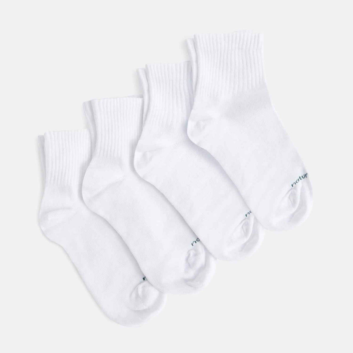 Schwarze & Weiße Sneaker Socken (Basics 4er Pack)