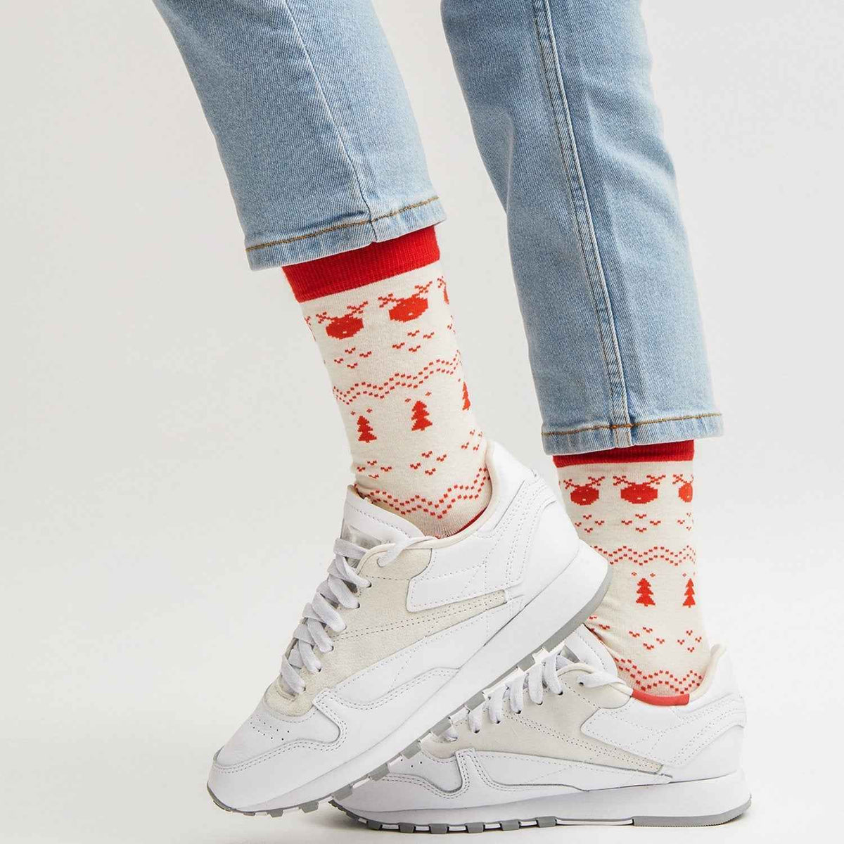 Cozy Xmas Socken weiß
