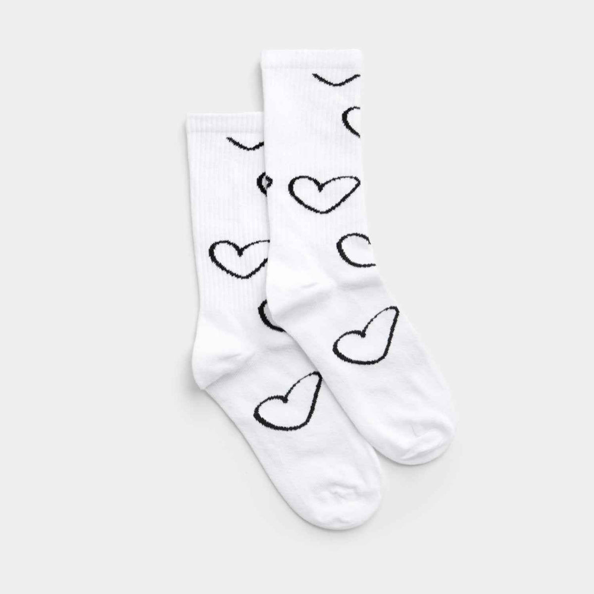 Doodle heart Tennissocken