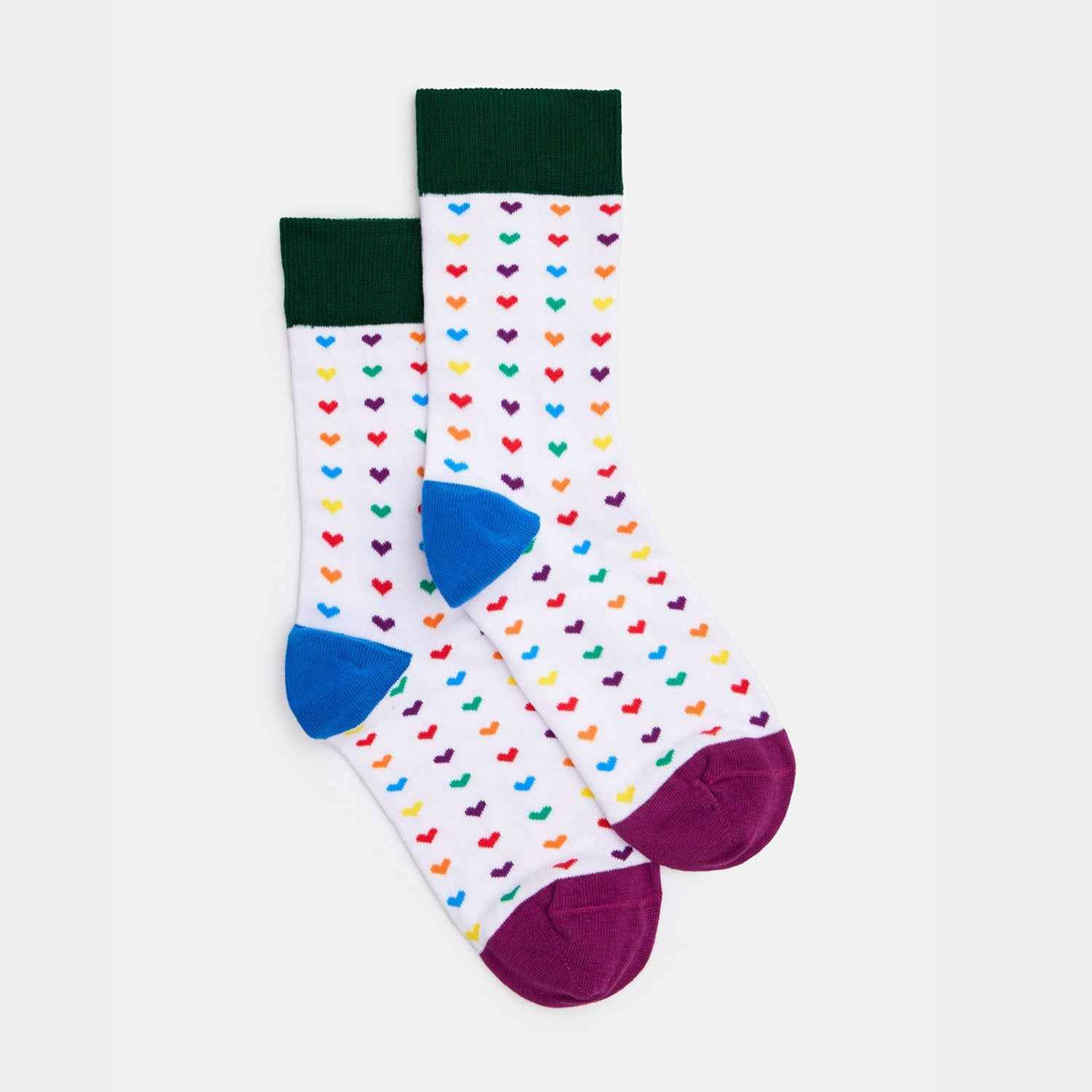 Bunte Herzen Socken