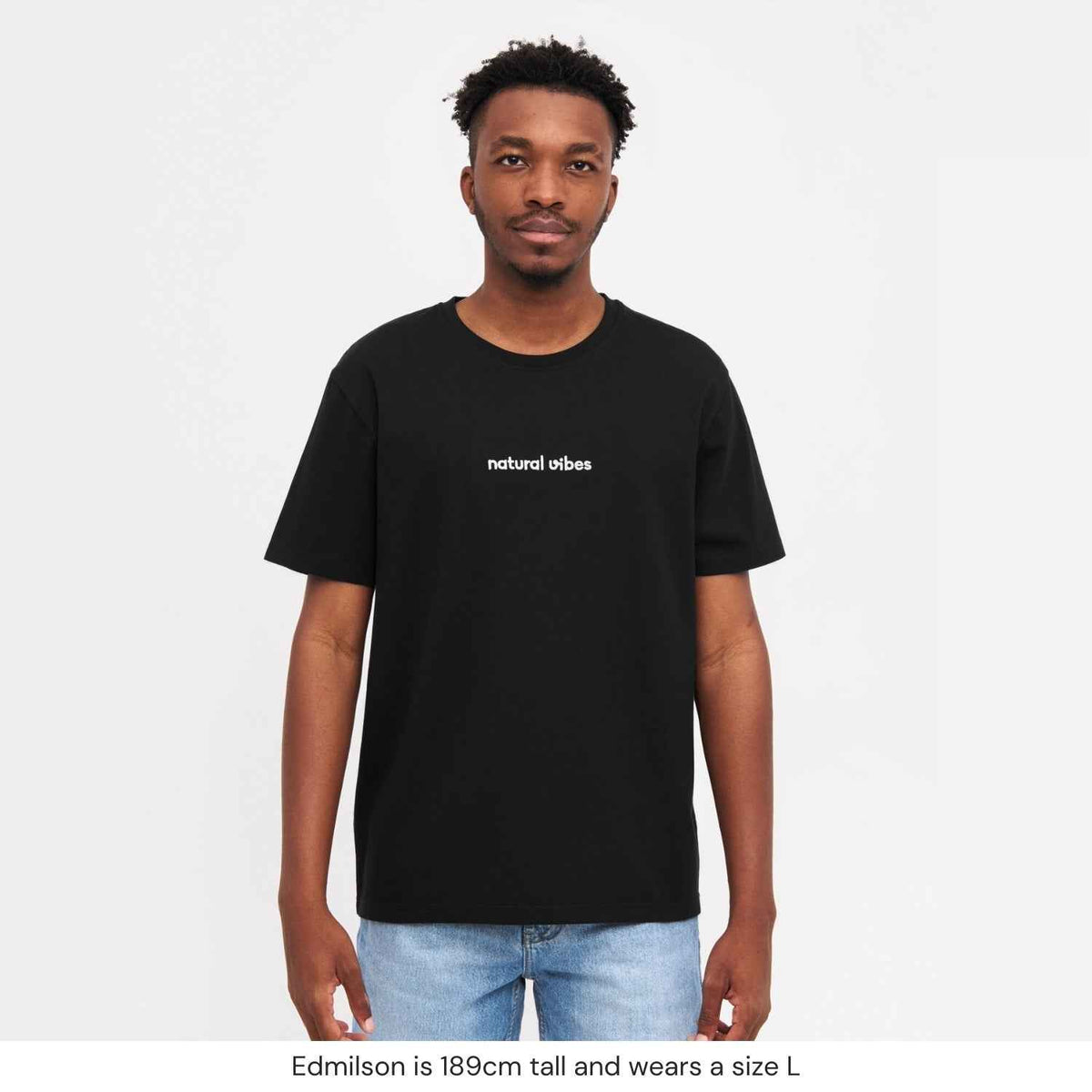Natural Vibes T-Shirt Logo schwarz