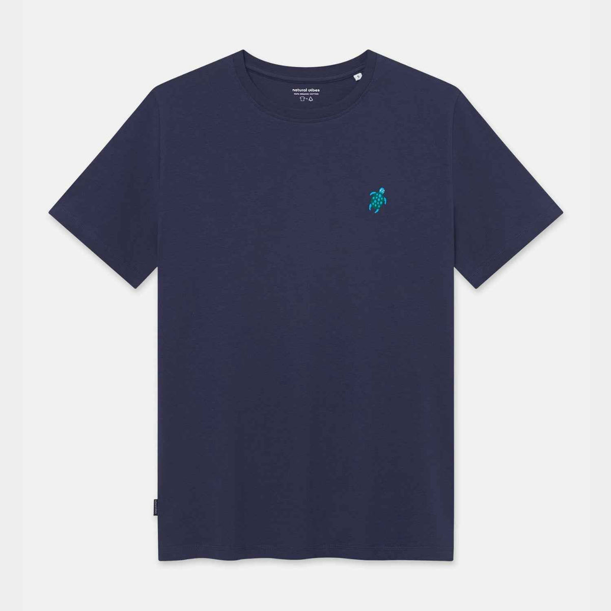 Natural Vibes T-Shirt Schildkröte blau