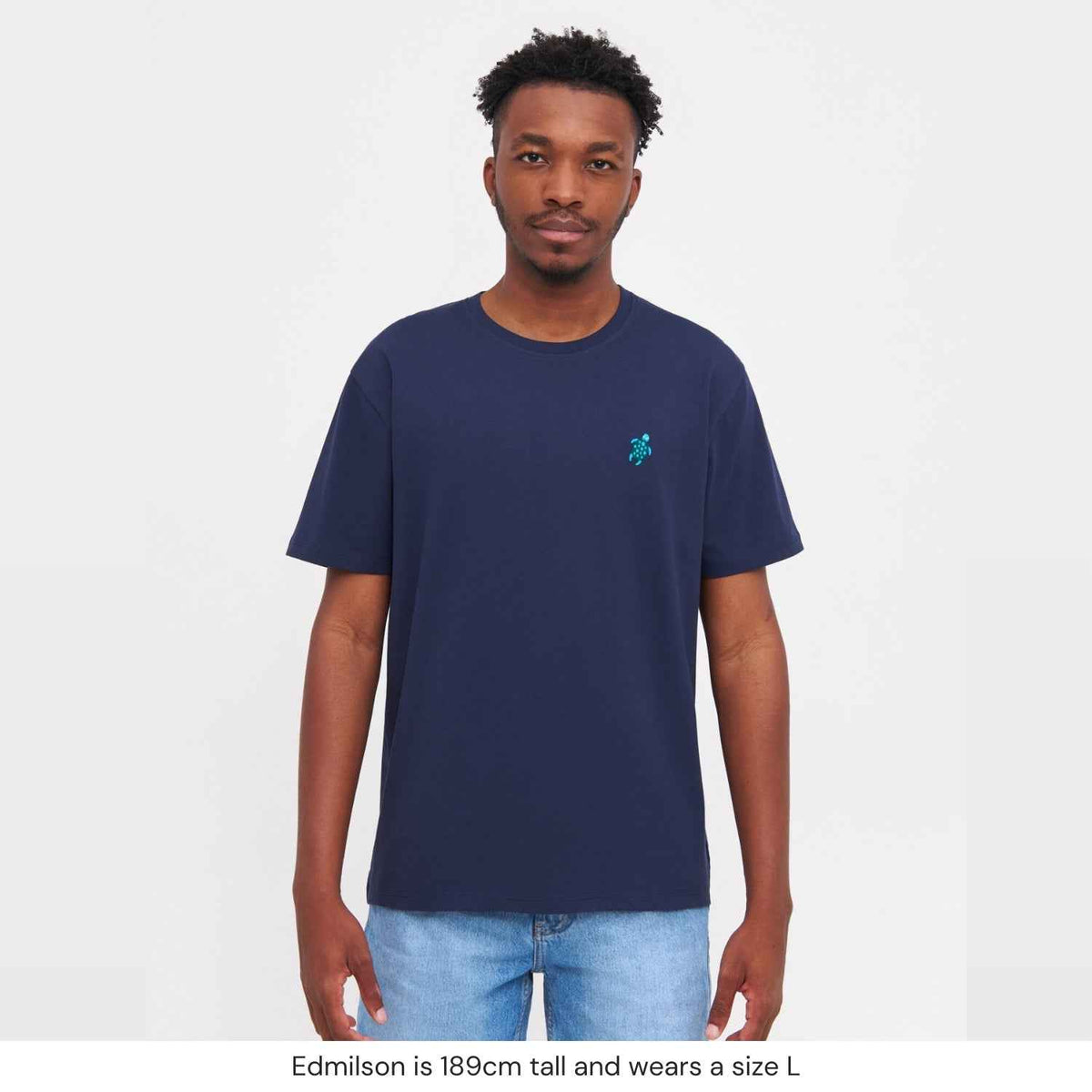Natural Vibes T-Shirt Schildkröte blau