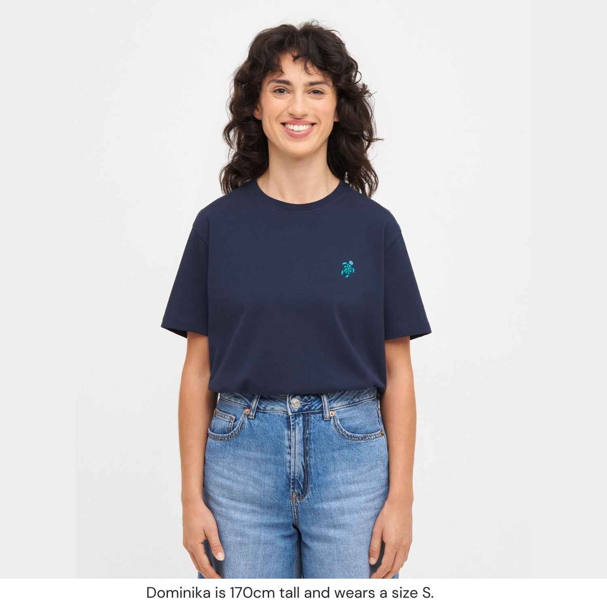 Natural Vibes T-Shirt Schildkröte blau