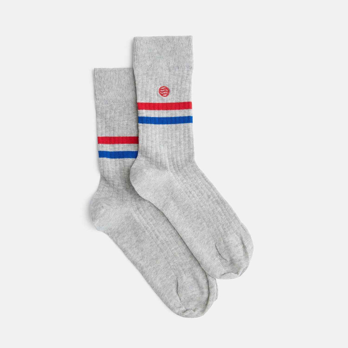 Original Gerippte Socken grau