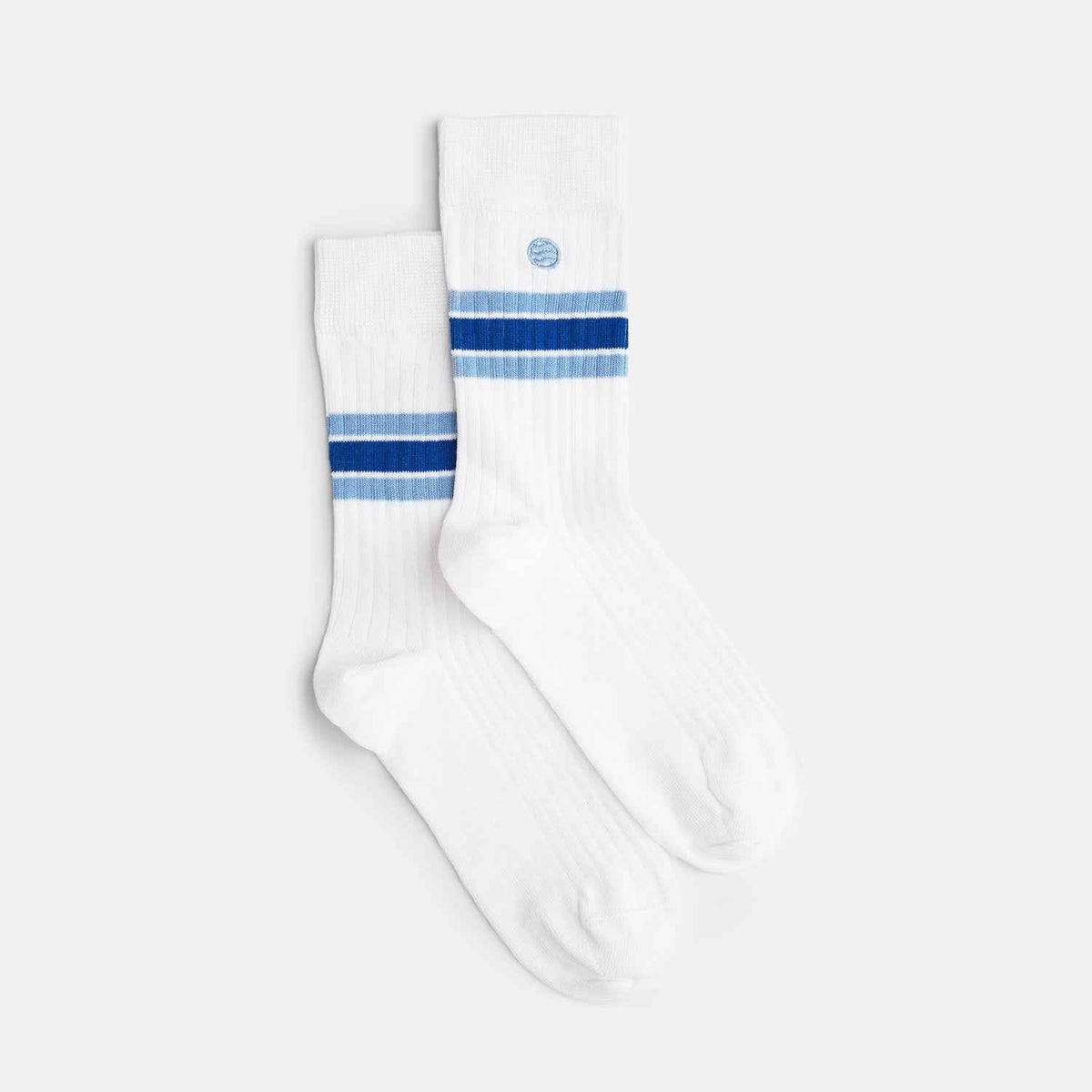 Original Gerippte Socken weiß