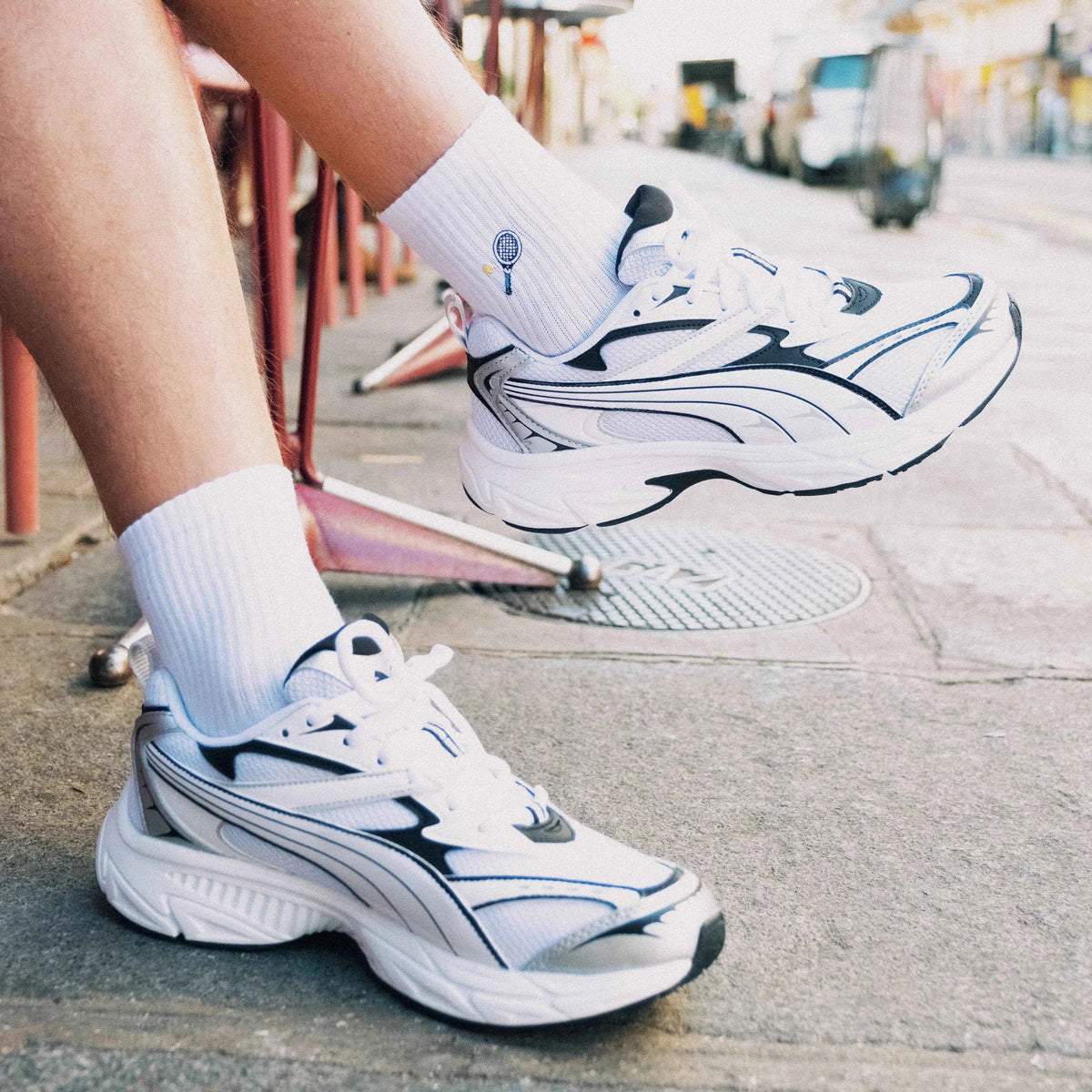 Racket & Ball Quarter Socken