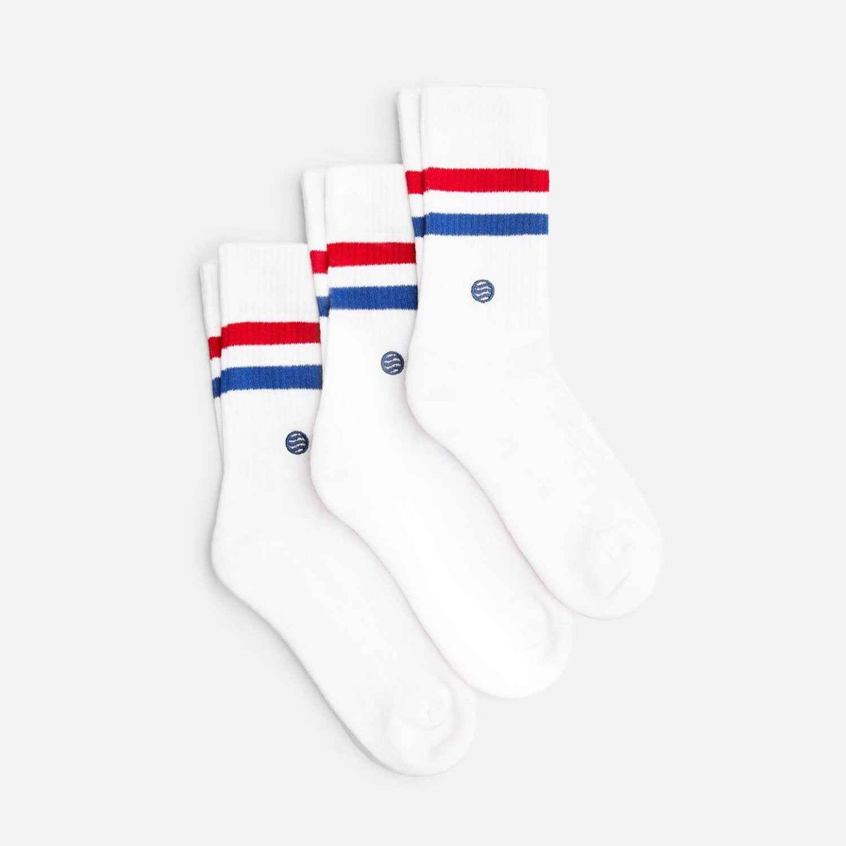 Retro Tennissocken weiß (3er Pack)