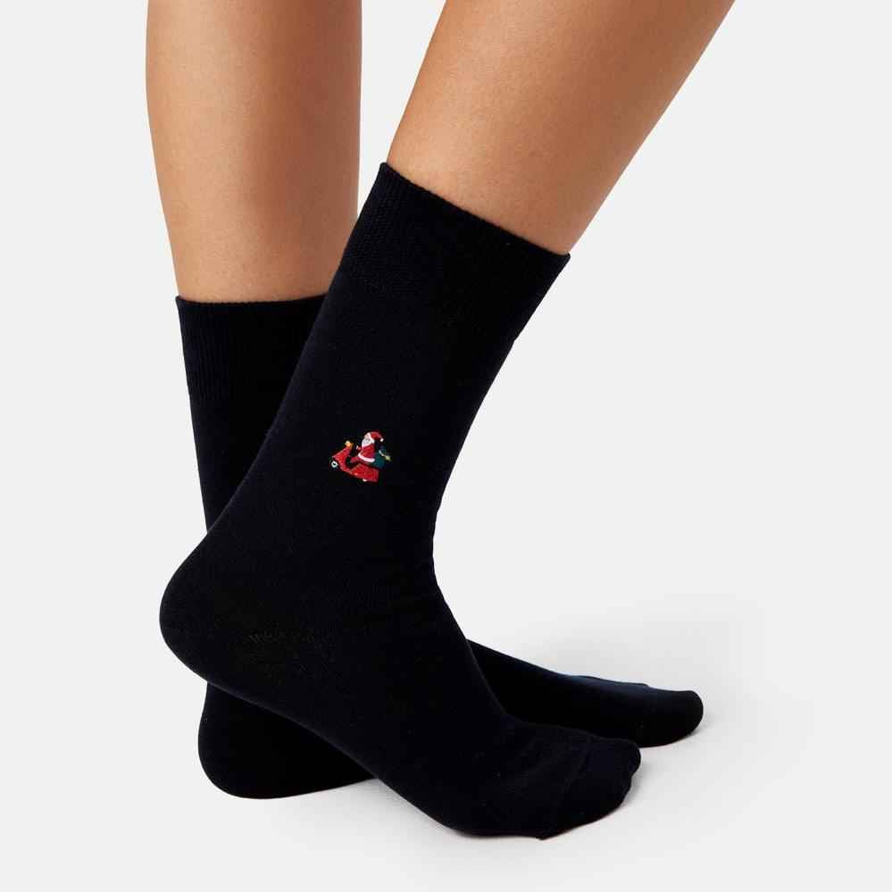Santa Vespa Xmas Socken