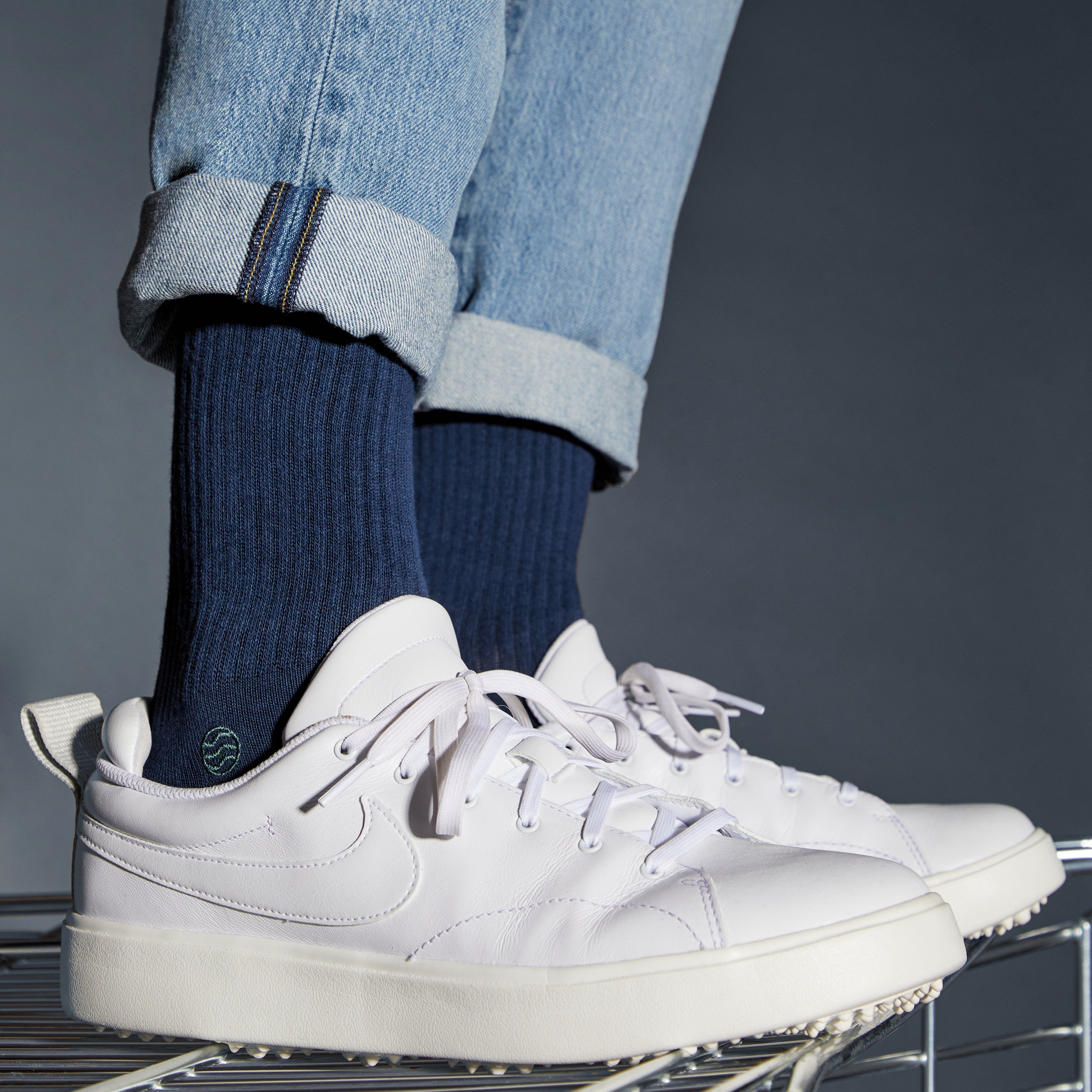 2 Paar Blue Retro Socken - Natural Vibes Clothing