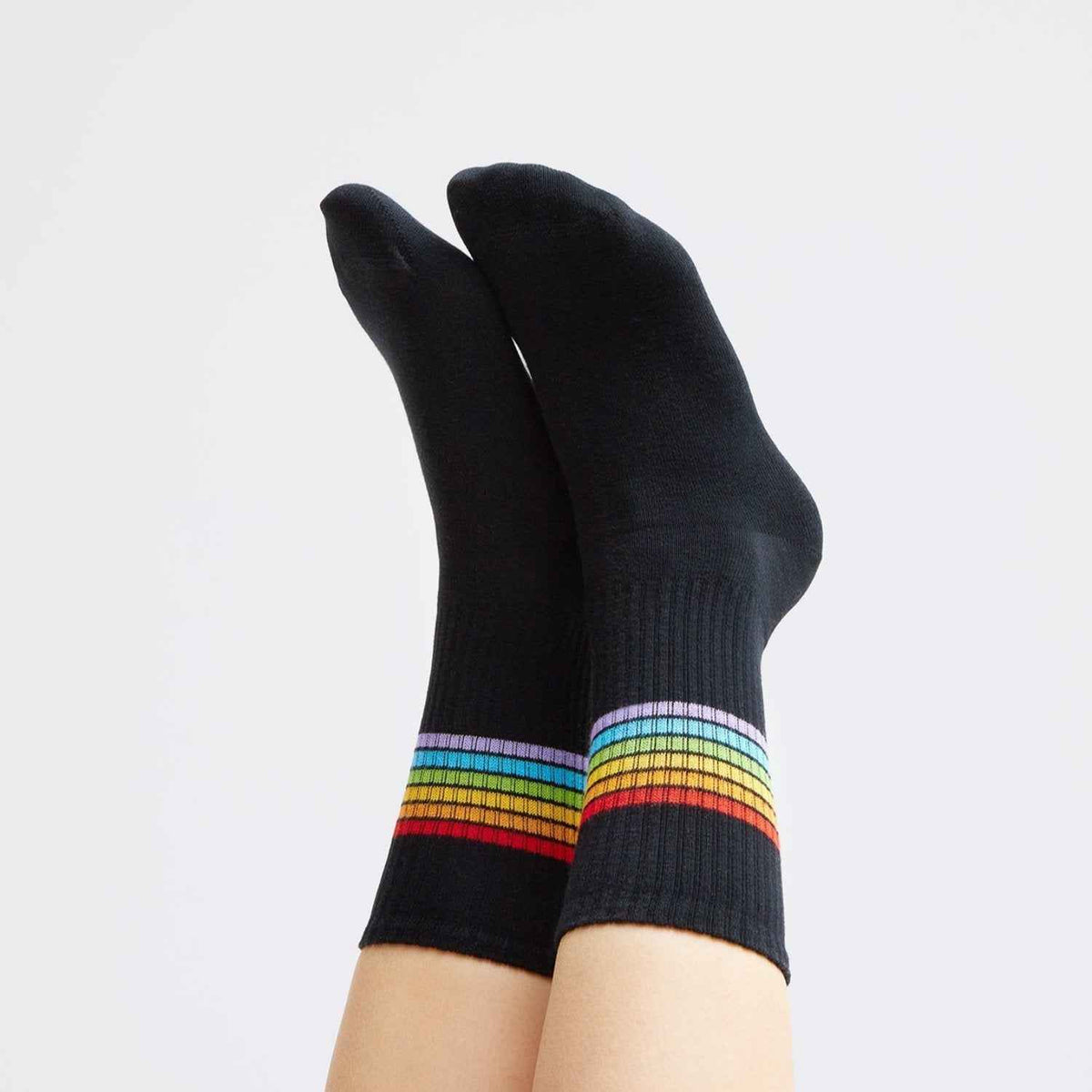 Rainbow Tennissocken schwarz (3er Pack)