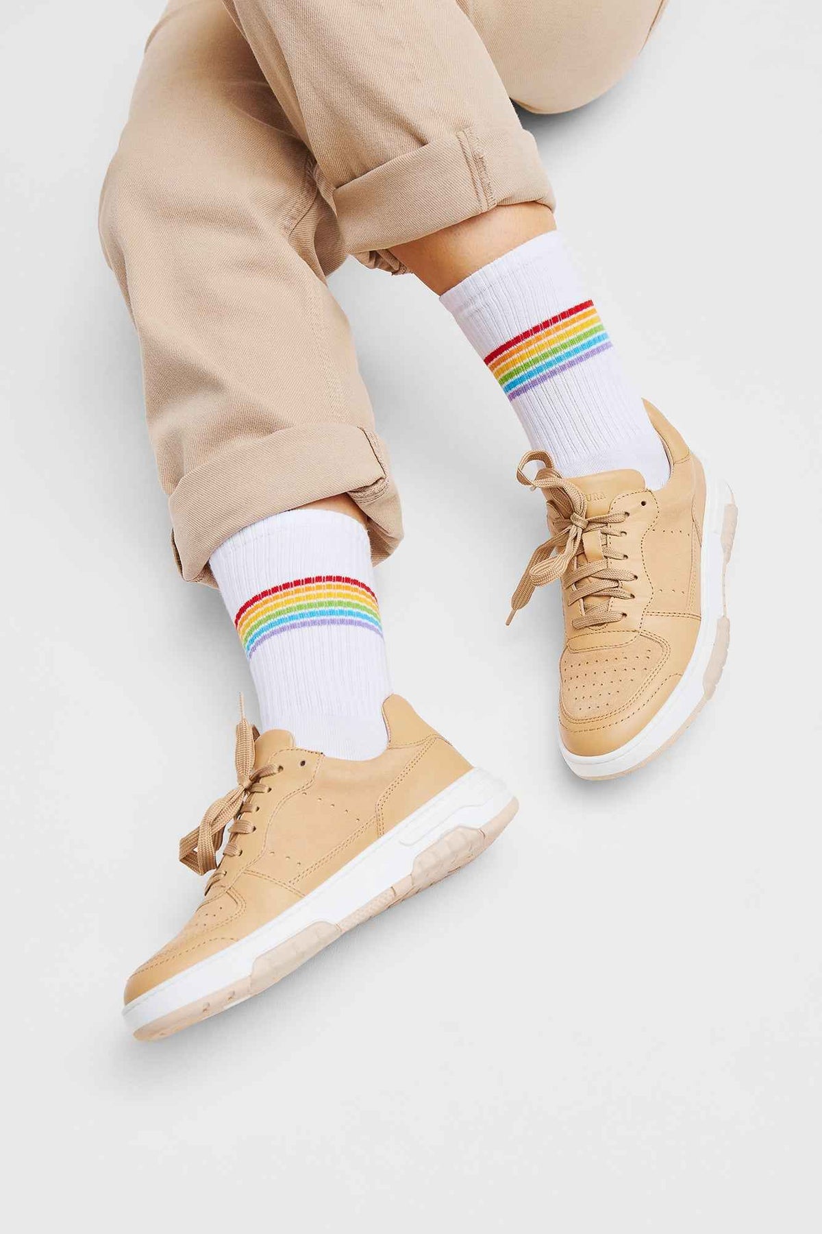 Rainbow Tennissocken Weiß (3er Pack)