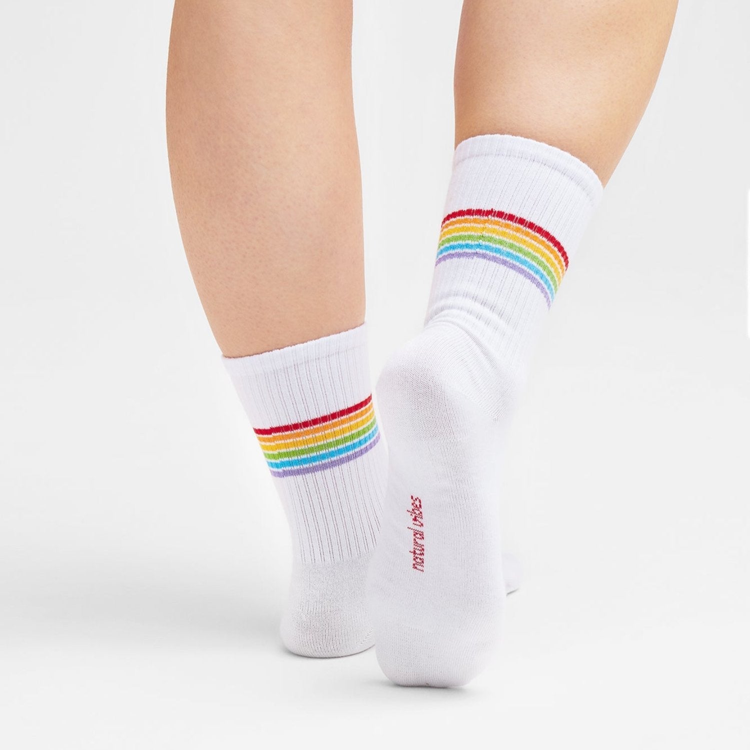 3 PACK Rainbow tennissocken - Natural Vibes Clothing