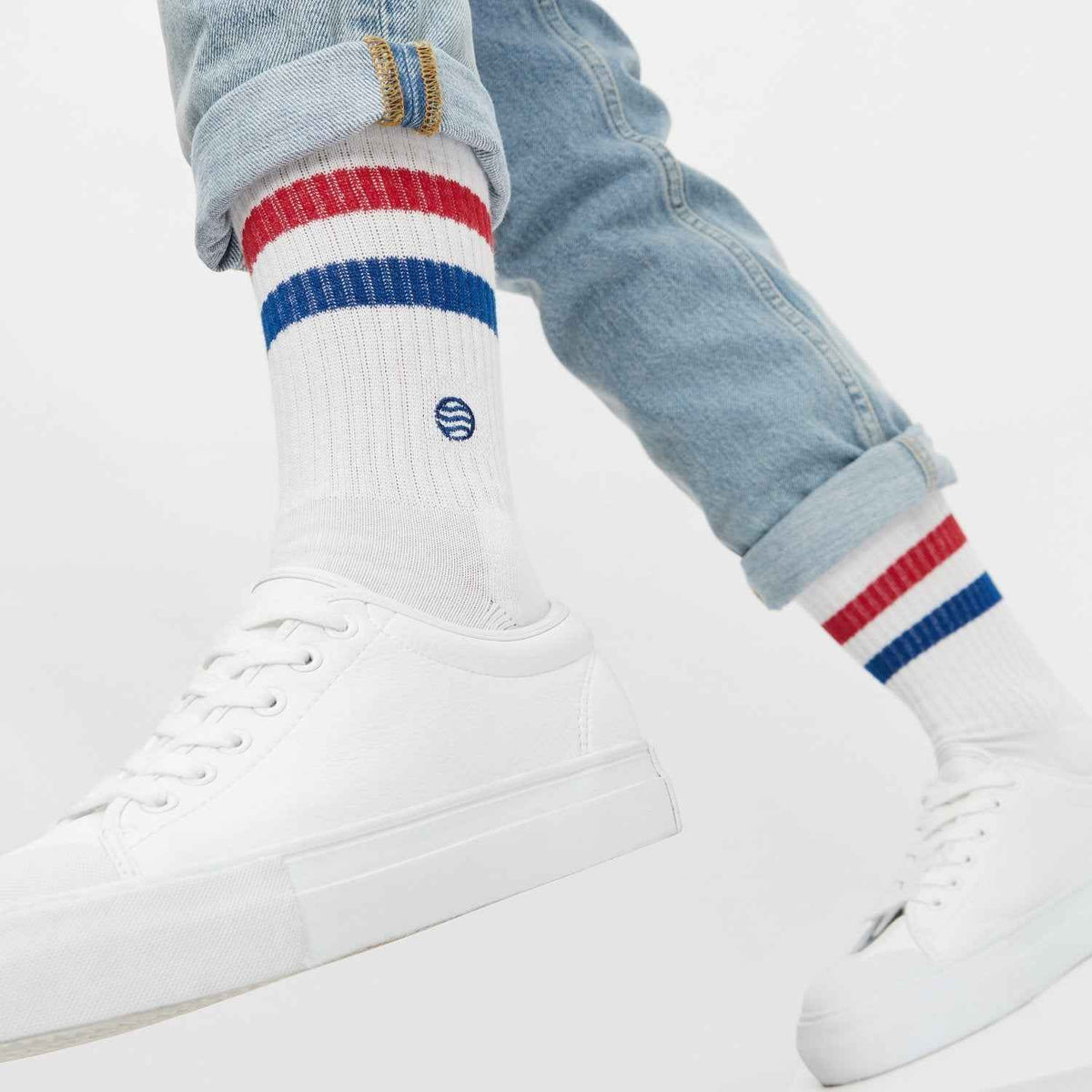 Retro Tennissocken weiß