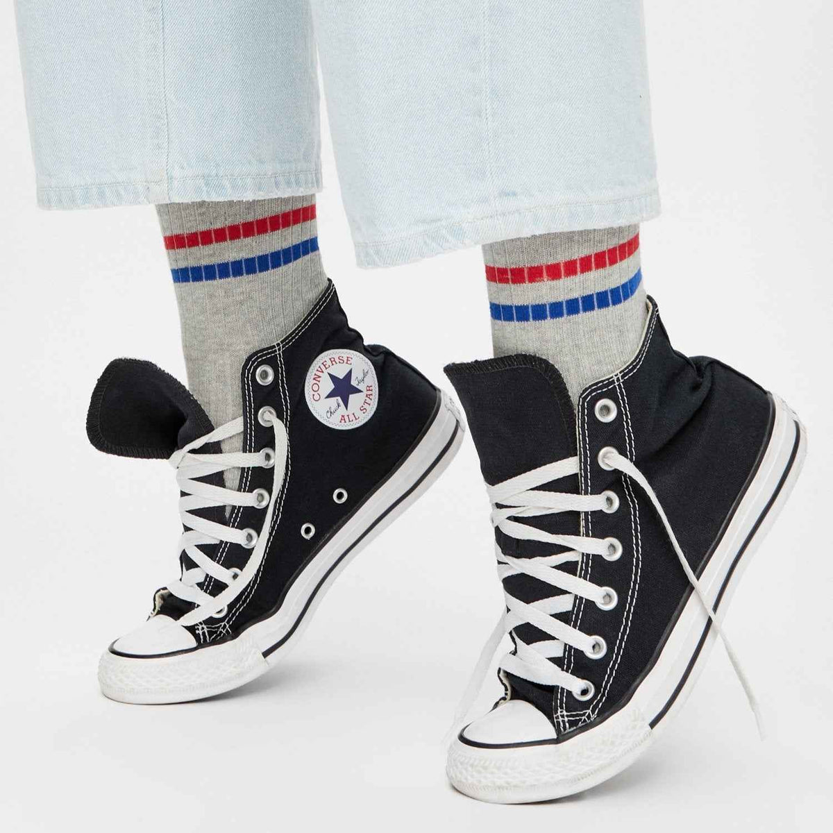 Original Gerippte Socken grau
