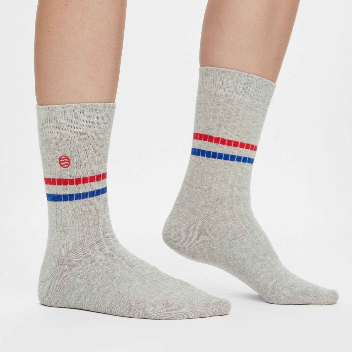 Original Gerippte Socken grau
