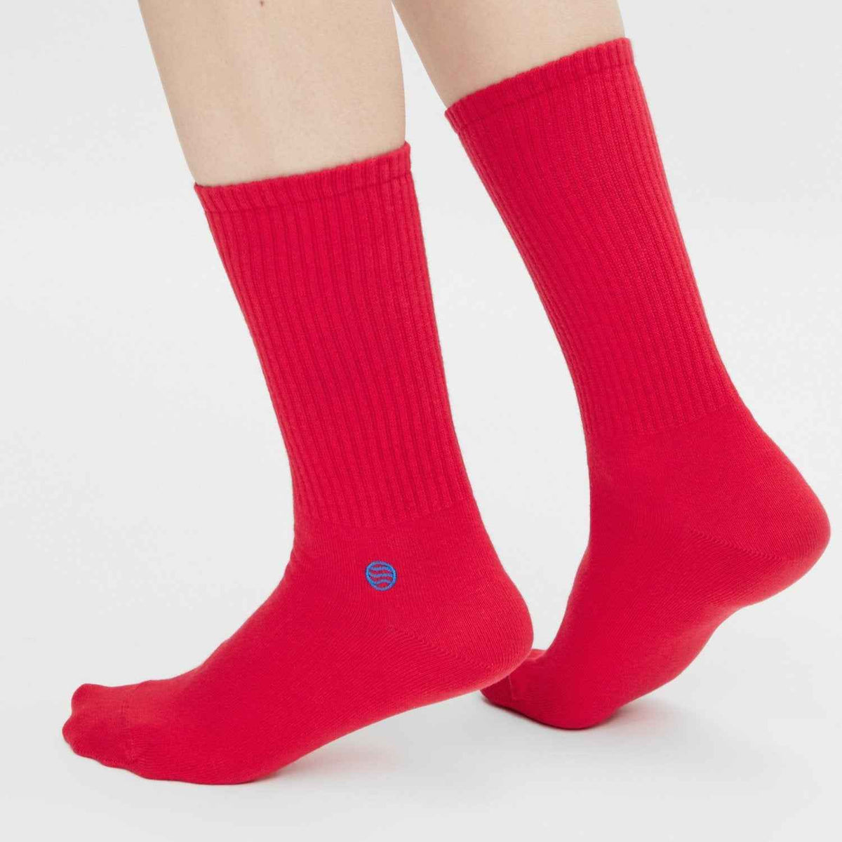Retro Style Tennissocken rot