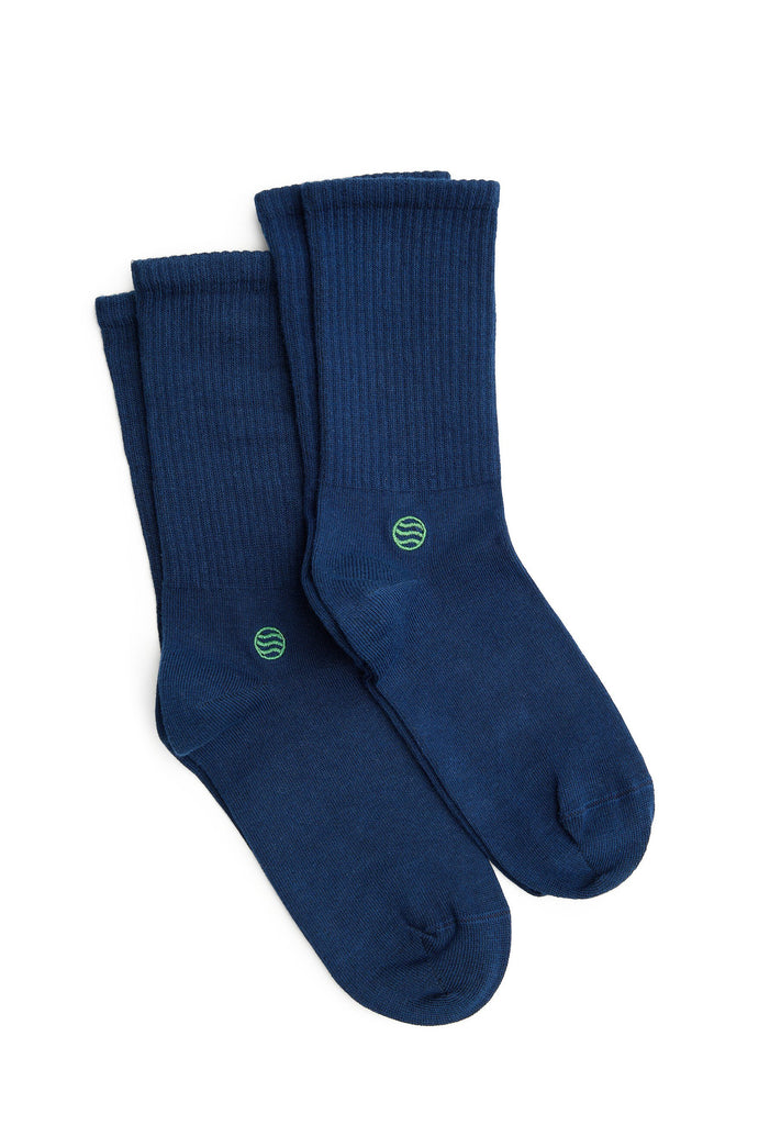 2 Paar Blue Retro Socken - Natural Vibes Clothing