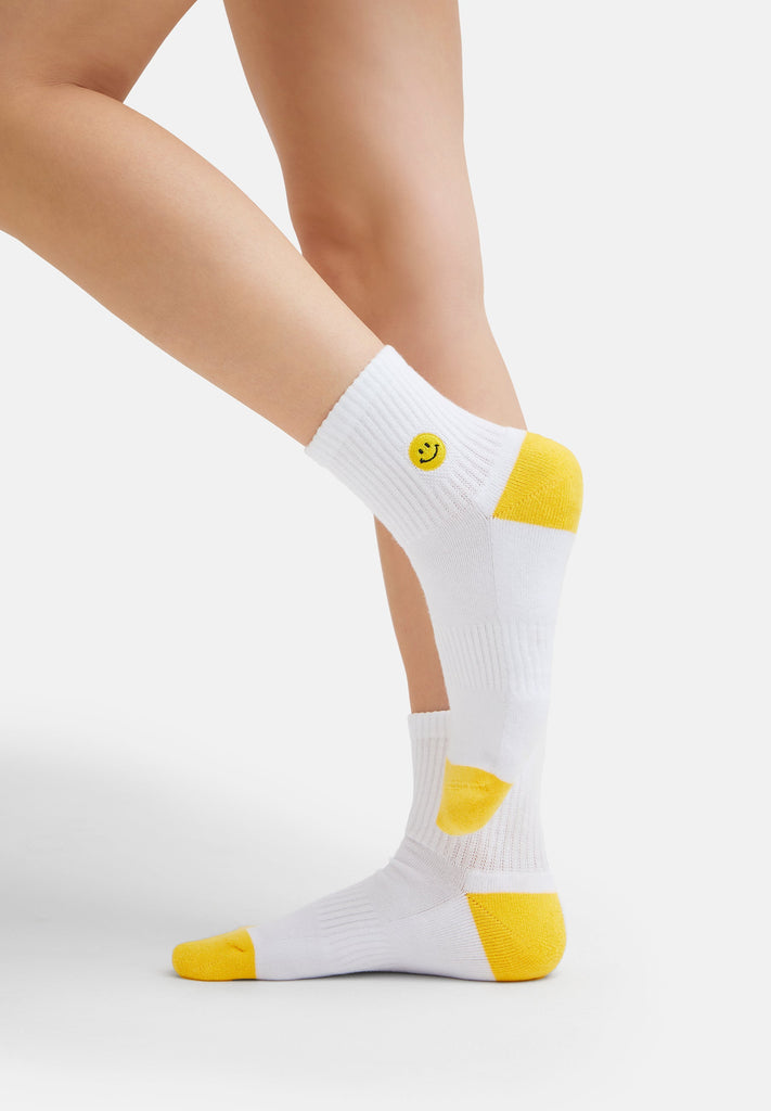 2 - Pack Smile Sneaker - Socken (1 x Smiley, 1 x Sporty Smile) - Natural Vibes Clothing