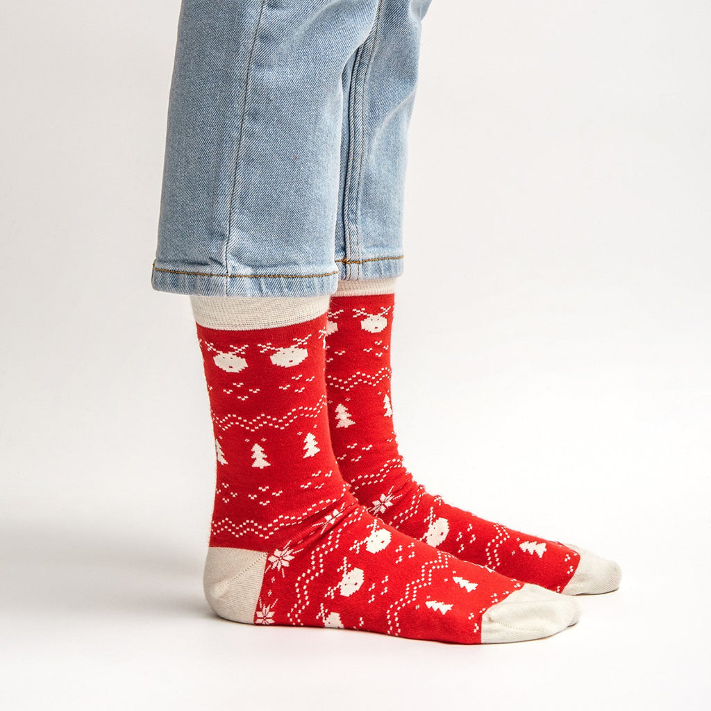 Cozy Xmas Socken rot - Natural Vibes Clothing