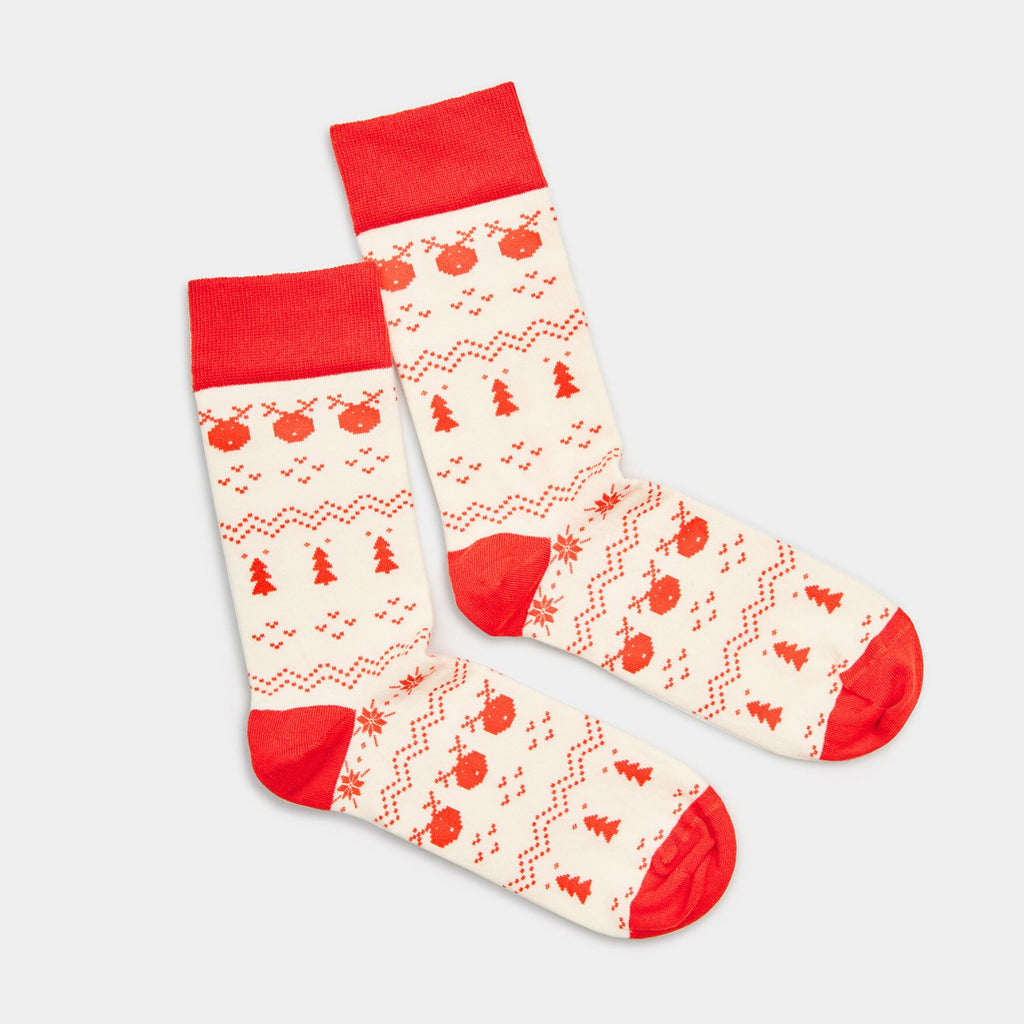 Cozy Xmas Socken weiß - Natural Vibes Clothing