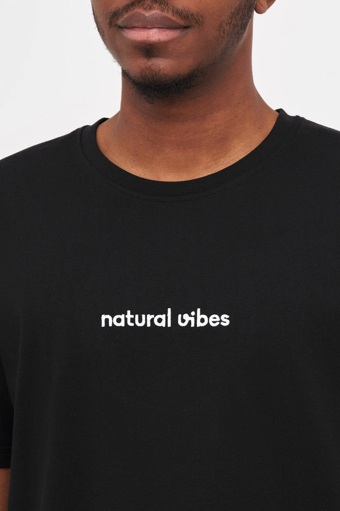 Natural Vibes T-Shirt Logo schwarz - Natural Vibes Clothing