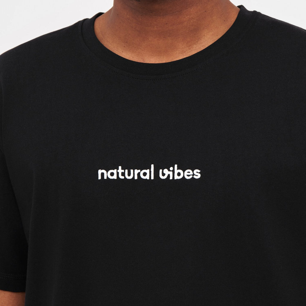 Natural Vibes T-Shirt Logo schwarz - Natural Vibes Clothing