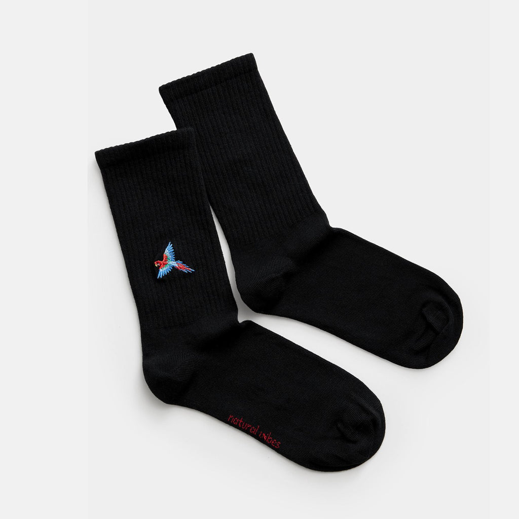 Parrot Tennissocken schwarz - Natural Vibes Clothing