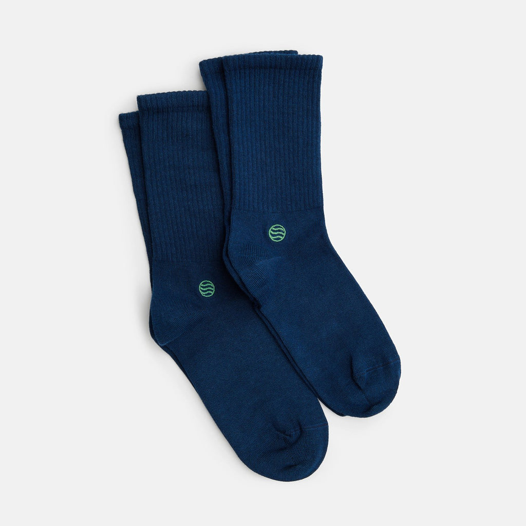 Retro Style Tennissocken Blau Navy (2er Pack) - Natural Vibes Clothing