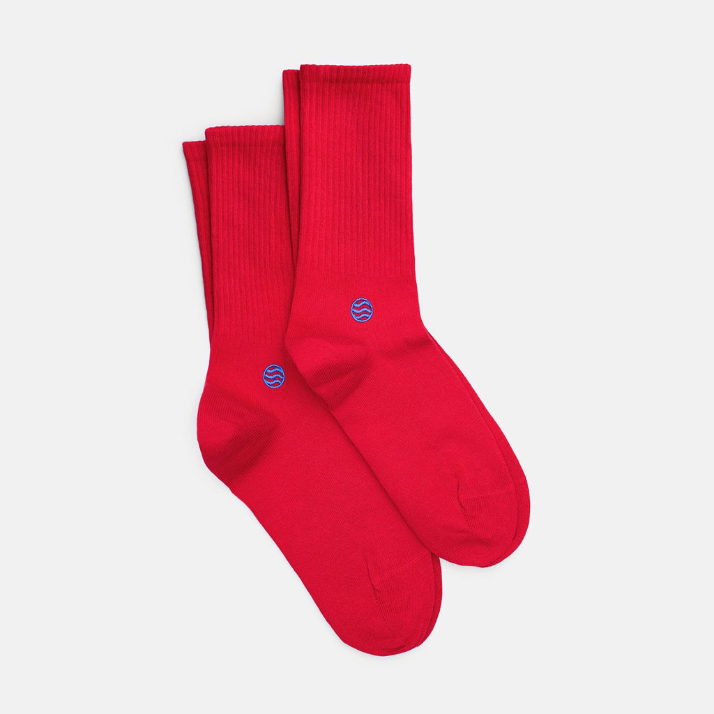 Retro Style Tennissocken Rot (2er Pack) - Natural Vibes Clothing