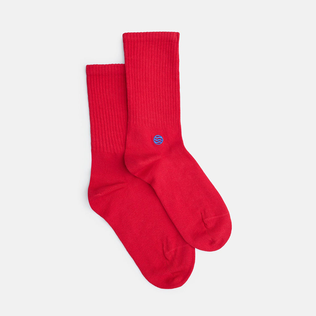 Retro Style Tennissocken rot - Natural Vibes Clothing