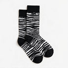Zebra Socken in schwarz und weiß von Natural Vibes Clothing