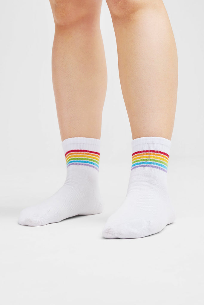 3 PACK Rainbow sneakersocken - Natural Vibes Clothing